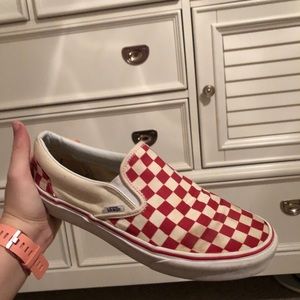 Red Checkered Vans!